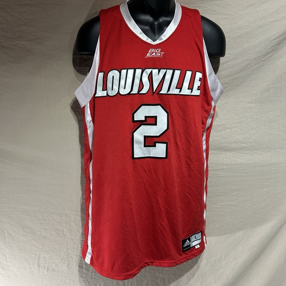 Vtg 04-05 Adidas Louisville Cardinals Ellis Myles #2 Jersey Big East Red Mens L